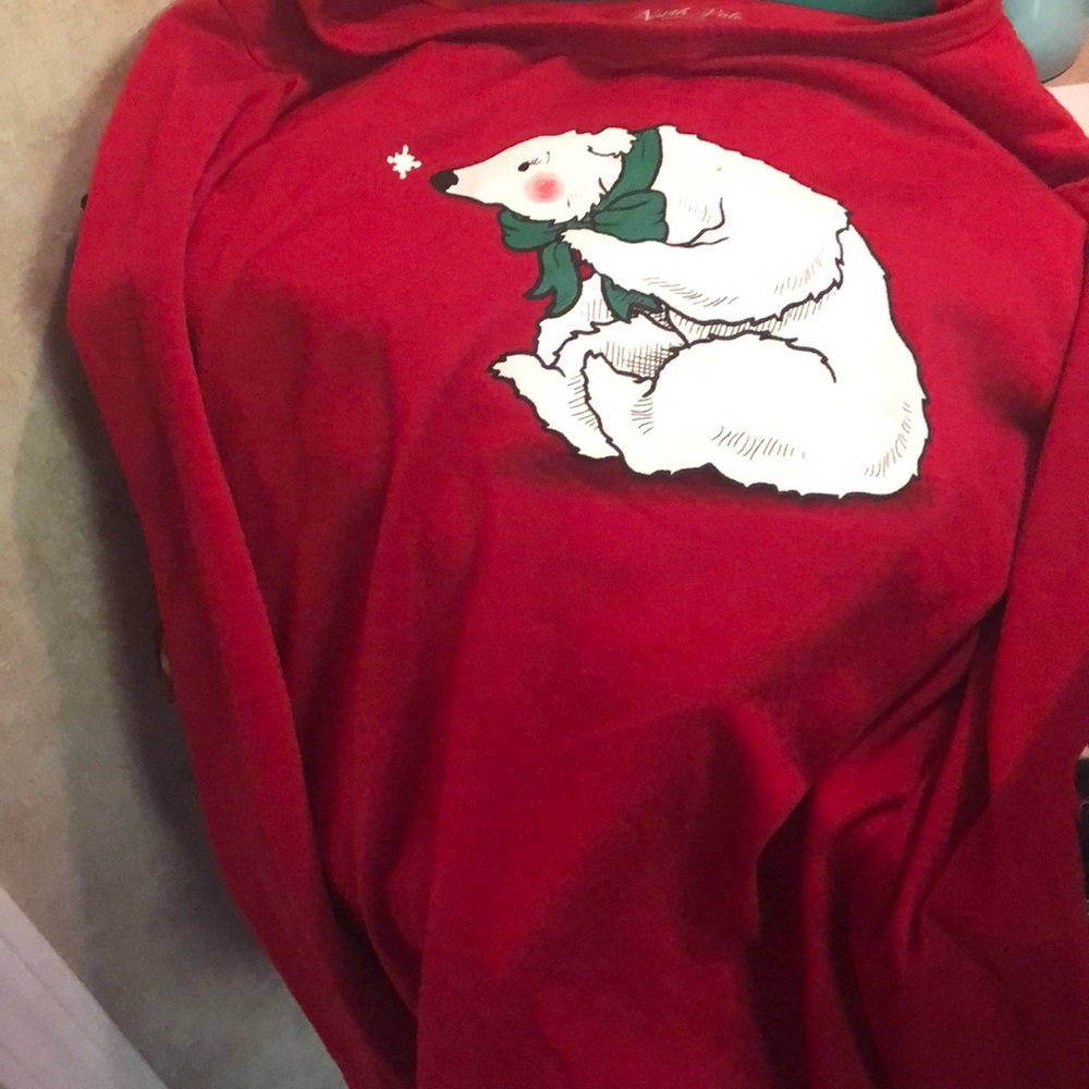 Girls Large red long sleeve shirt